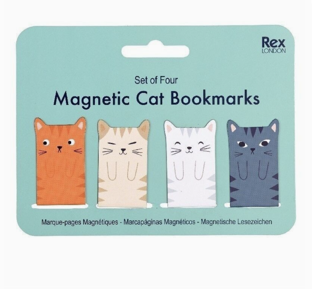 Magnetic Cat Bookmarks (Set of 4)