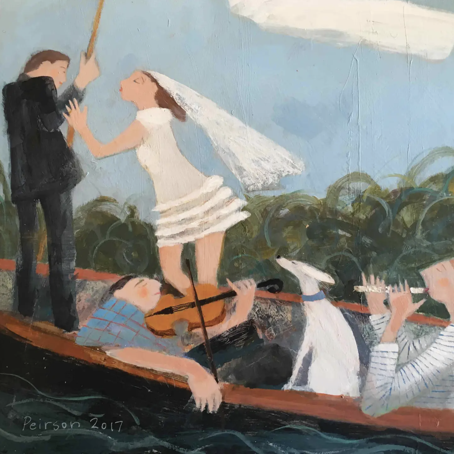 Wedding Punt Greeting Card