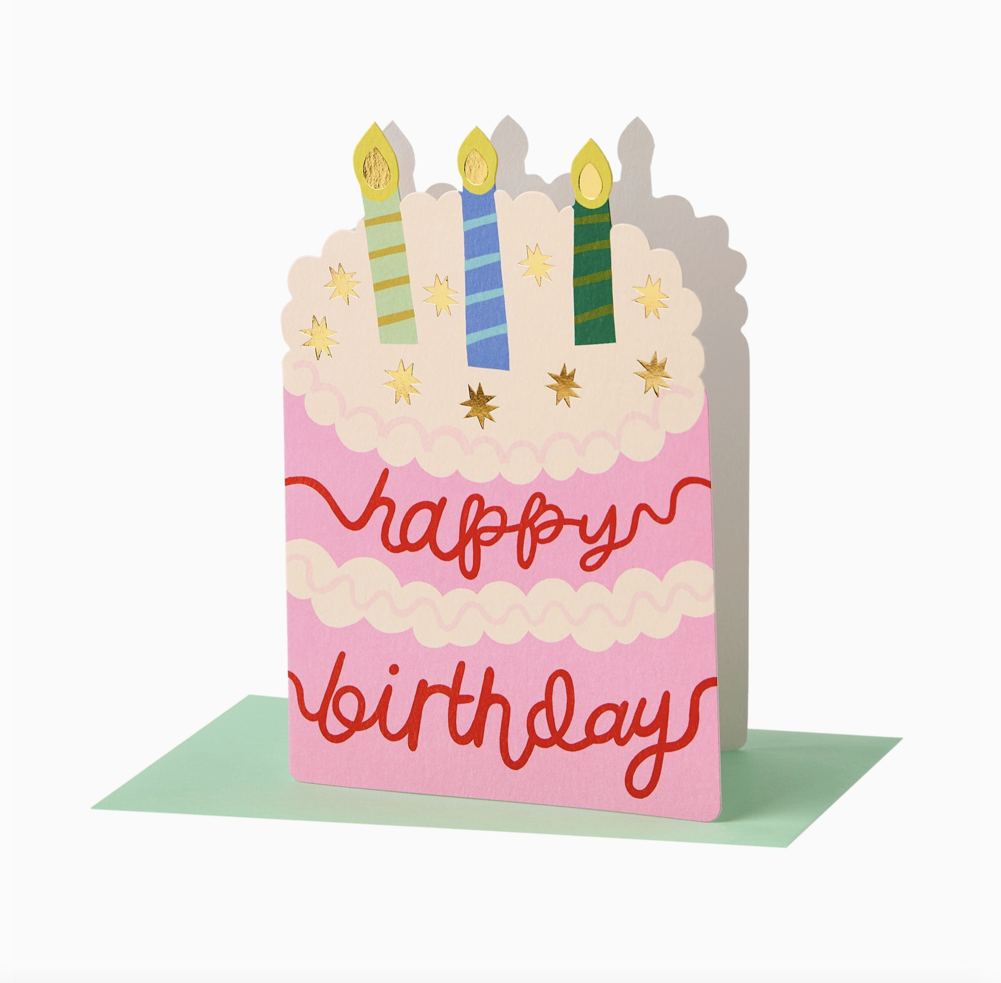 Happy Birthday Cake Greeting Card