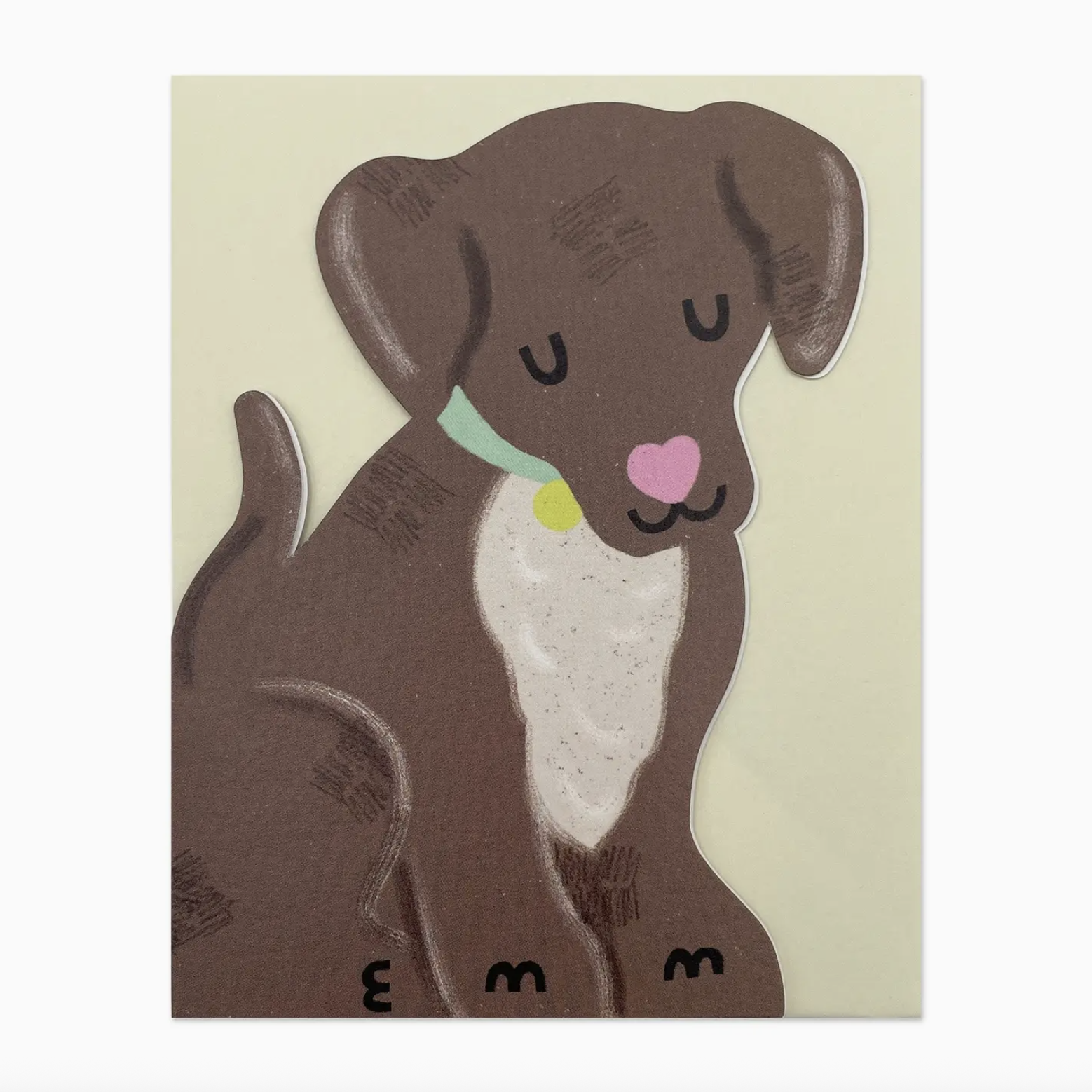 Chocolate Brown Puppy Greeting Card
