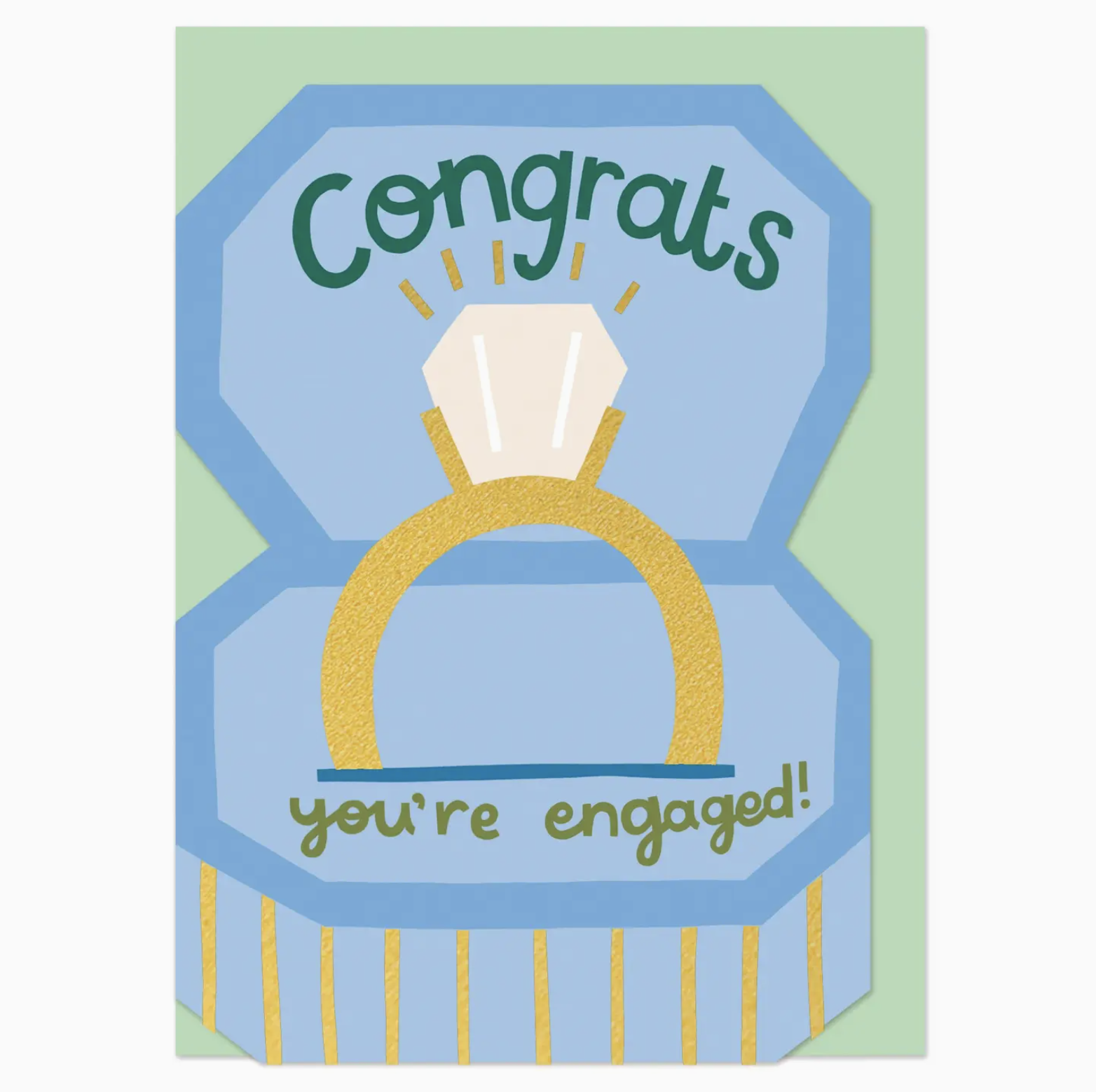 Congrats You're Engaged Greeting Card