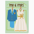 Mr & Mrs - Wedding Wardrobe Greeting Cards