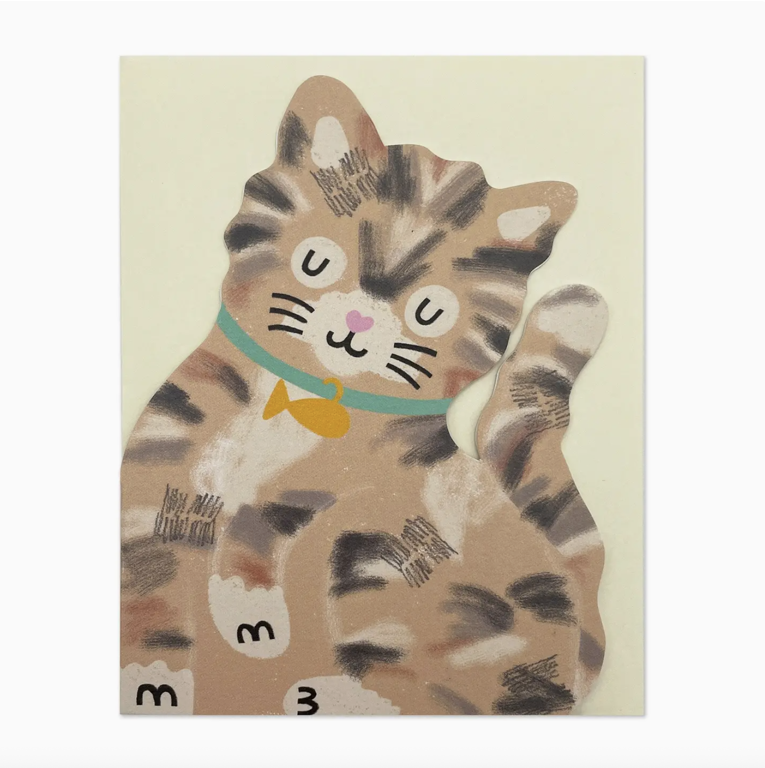 Tabby Kitten Greeting Card