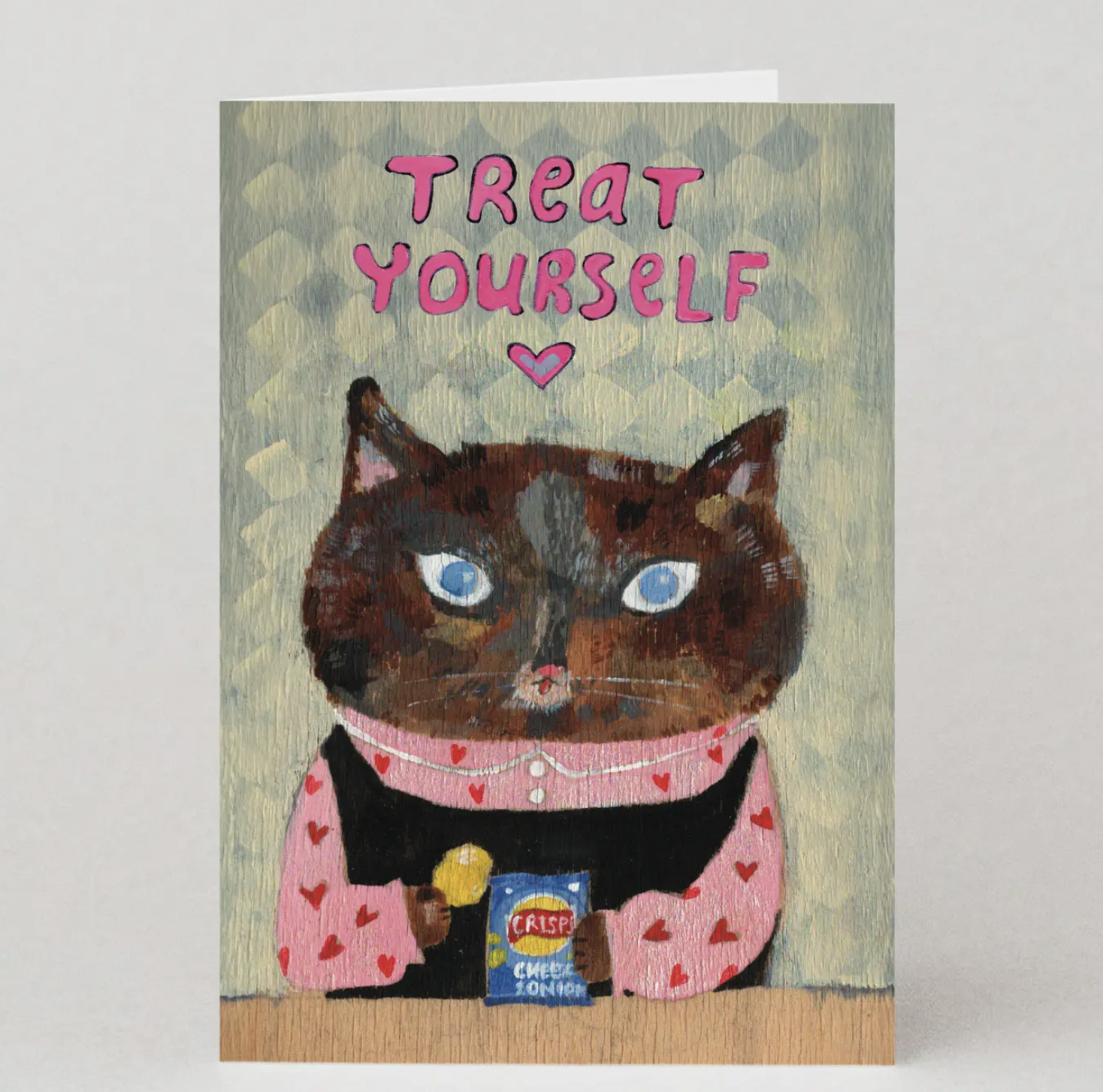 Treat Yourself Card | Cat Birthday Card | Greeting Card
