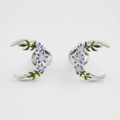 Fable Nightshade Moon Silver Stud Earrings