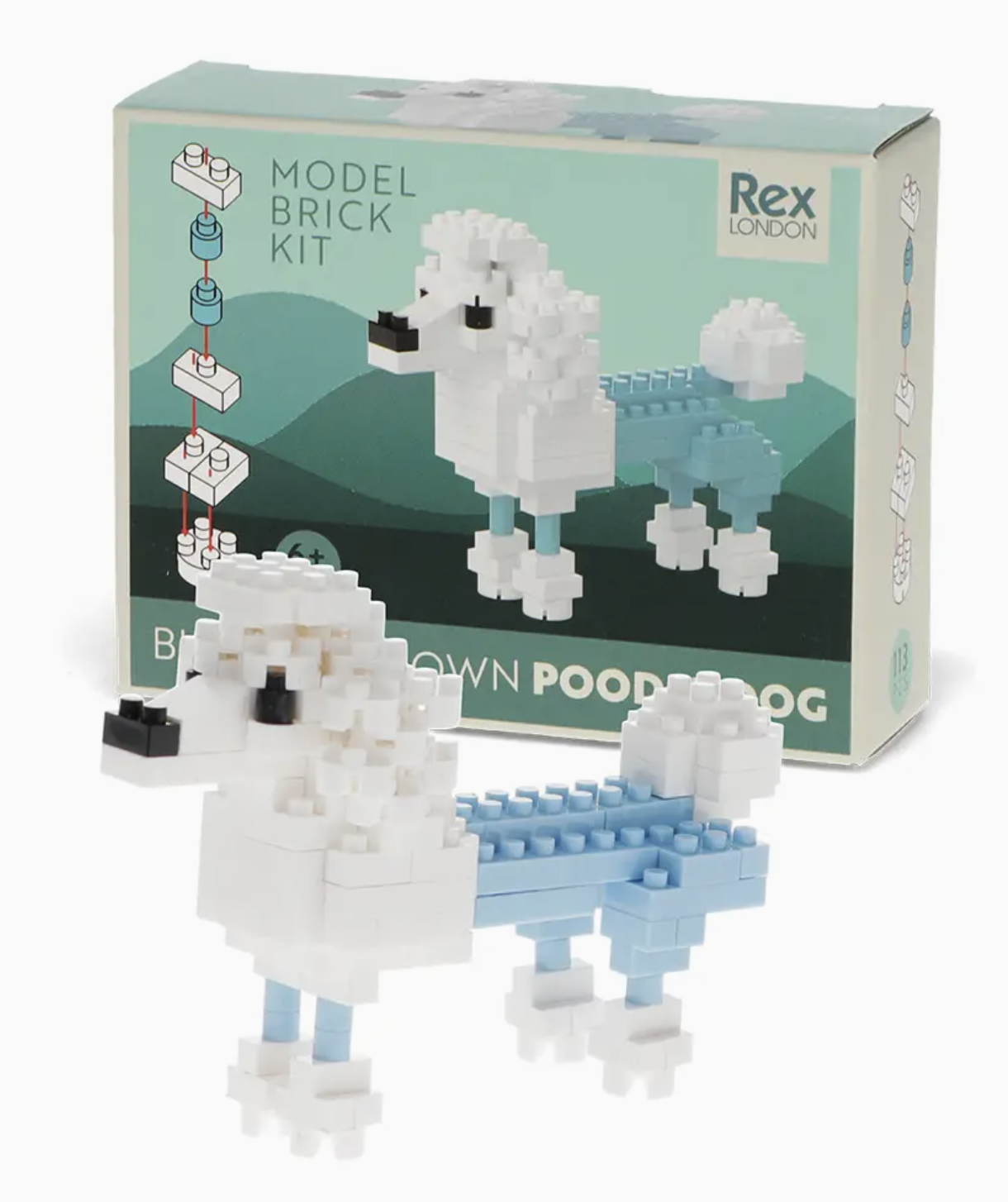 Build Your Own Dog Model Brick Kit - Poodle