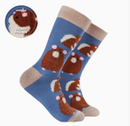 Fluffy Hamster Socks-DENIM/ S