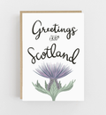 Greetings from Scotland Greeting Card