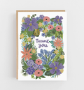 Thank You Card- Lilac Flowers