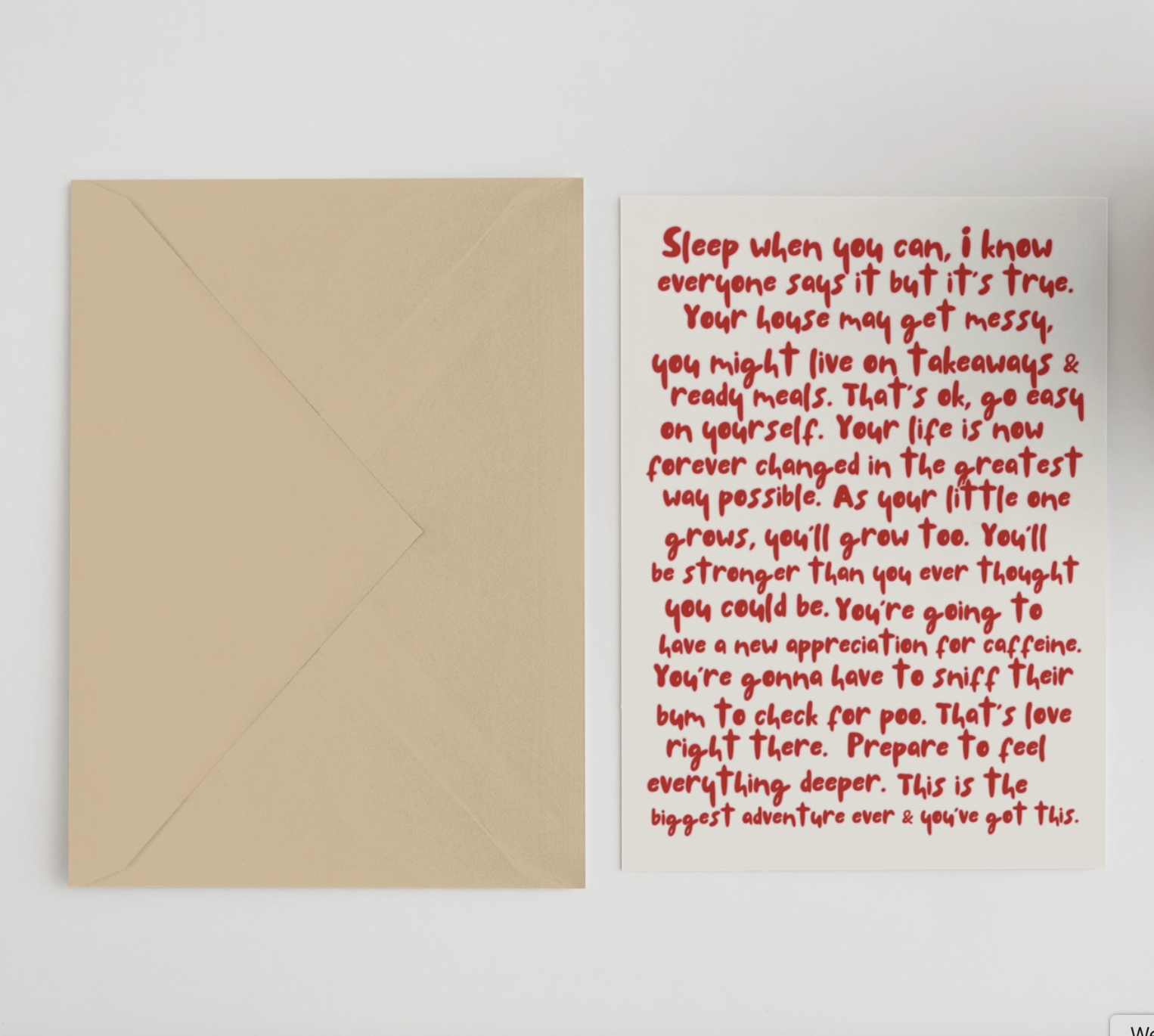 New Parents Advice A6 Card - Version 1