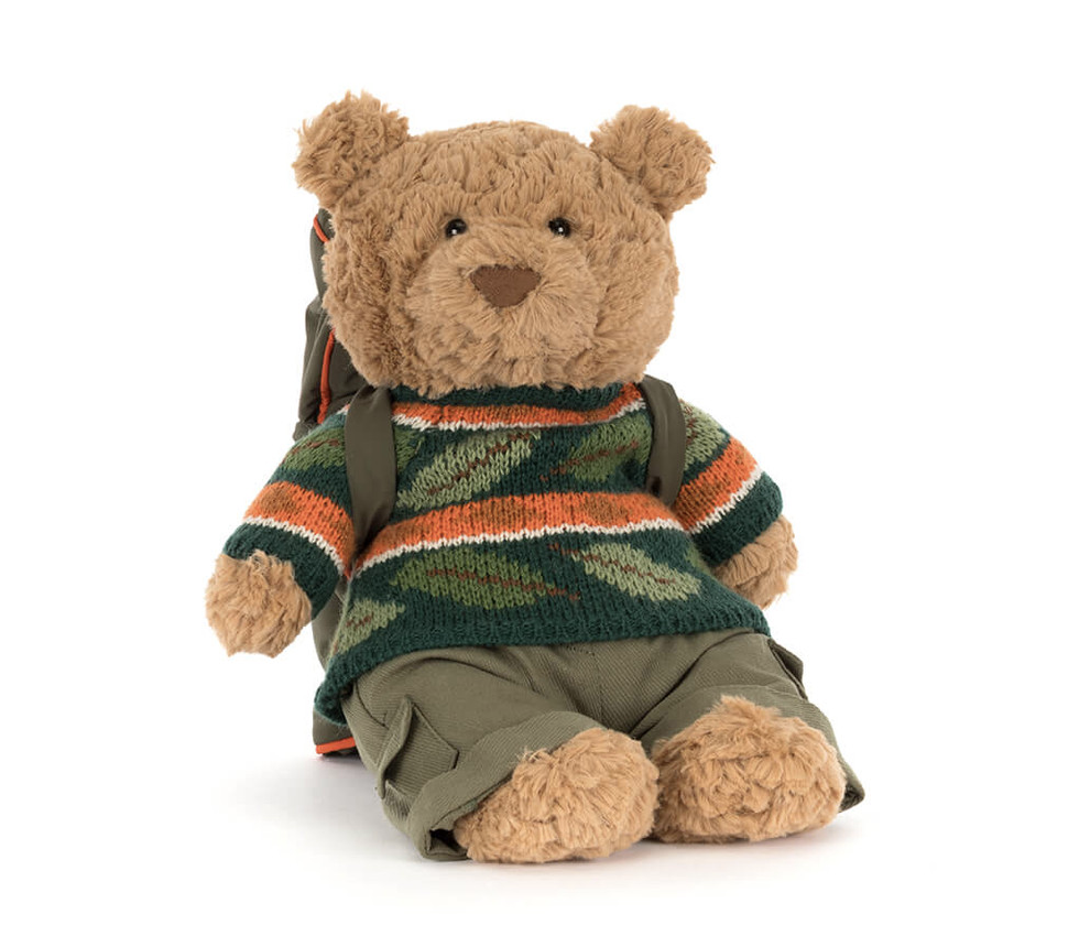 Jellycat Bartholomew Bear Hiking Outfit