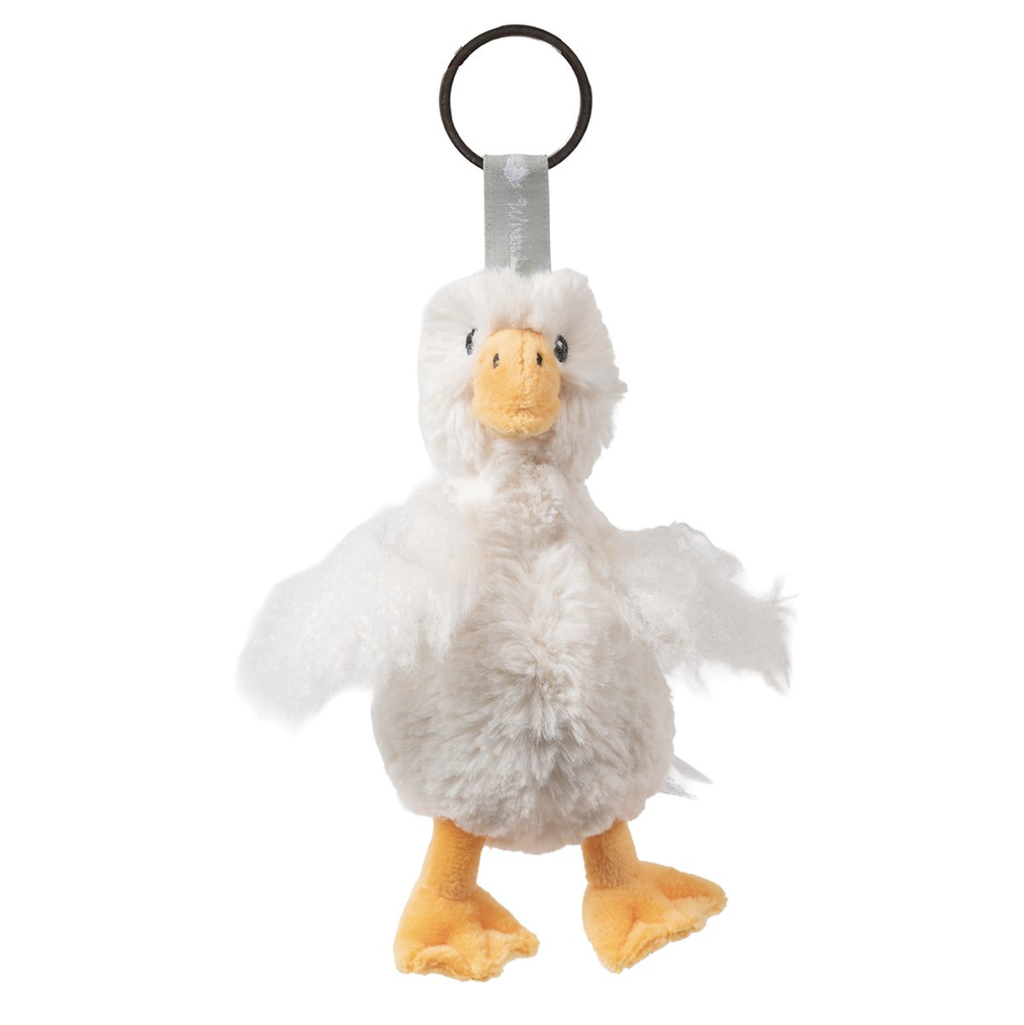Wrendale Goose Plush Keyring Pearl