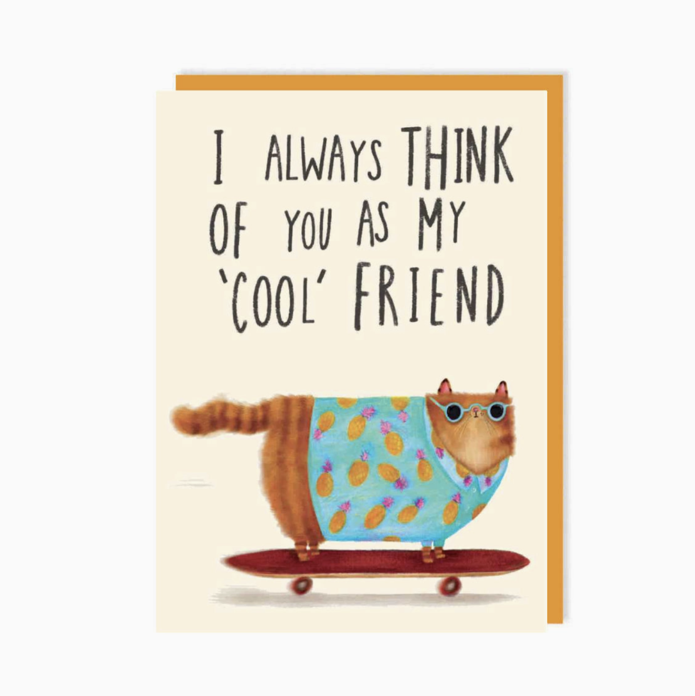 Cool Cat Friendship Greeting Card