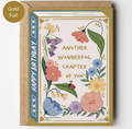 Bookish Birthday Card | Book Lover | Die Cut | Gold Foil