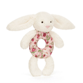 Jellycat Baby Blossom Cream Bunny 'Berry' Ring Rattle