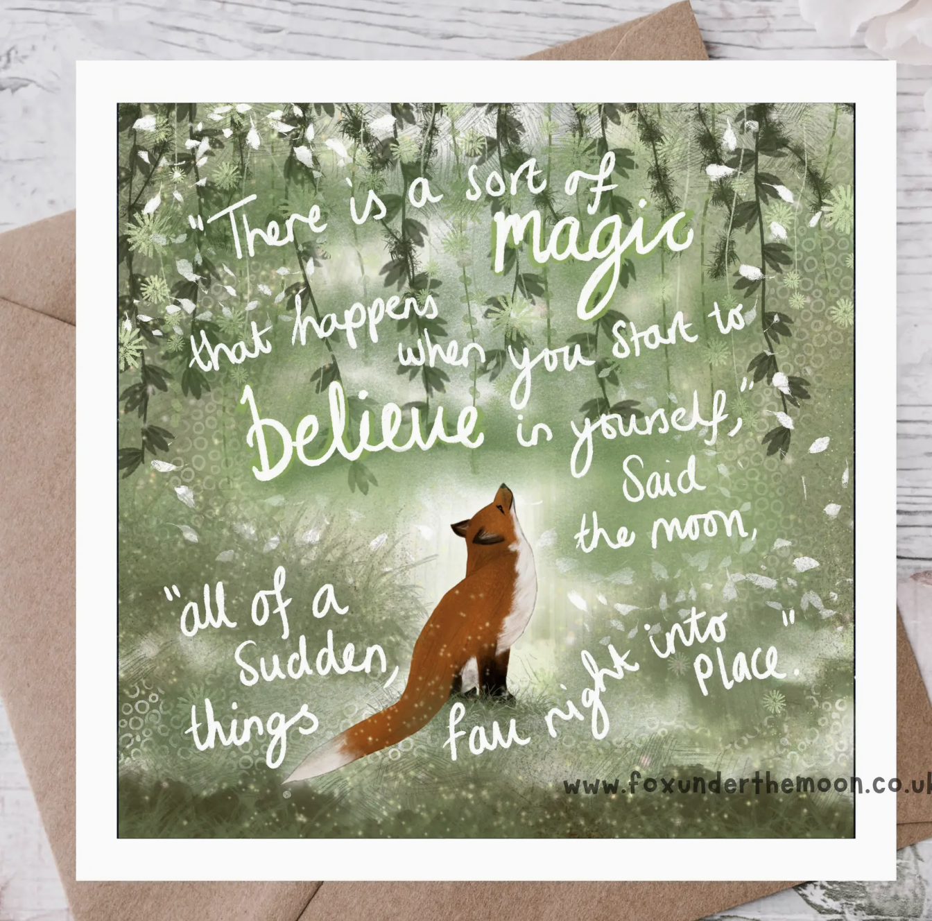 "Believe" Congratulations & Encouragement Card By Fox Under