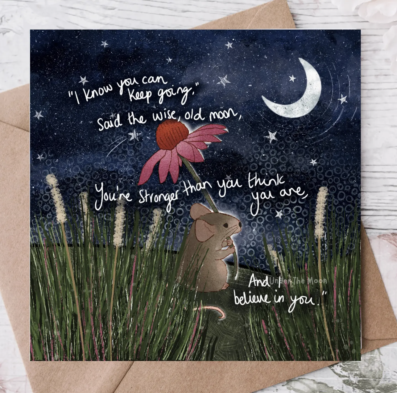 'stronger' - Greeting Card By Fox Under The Moon