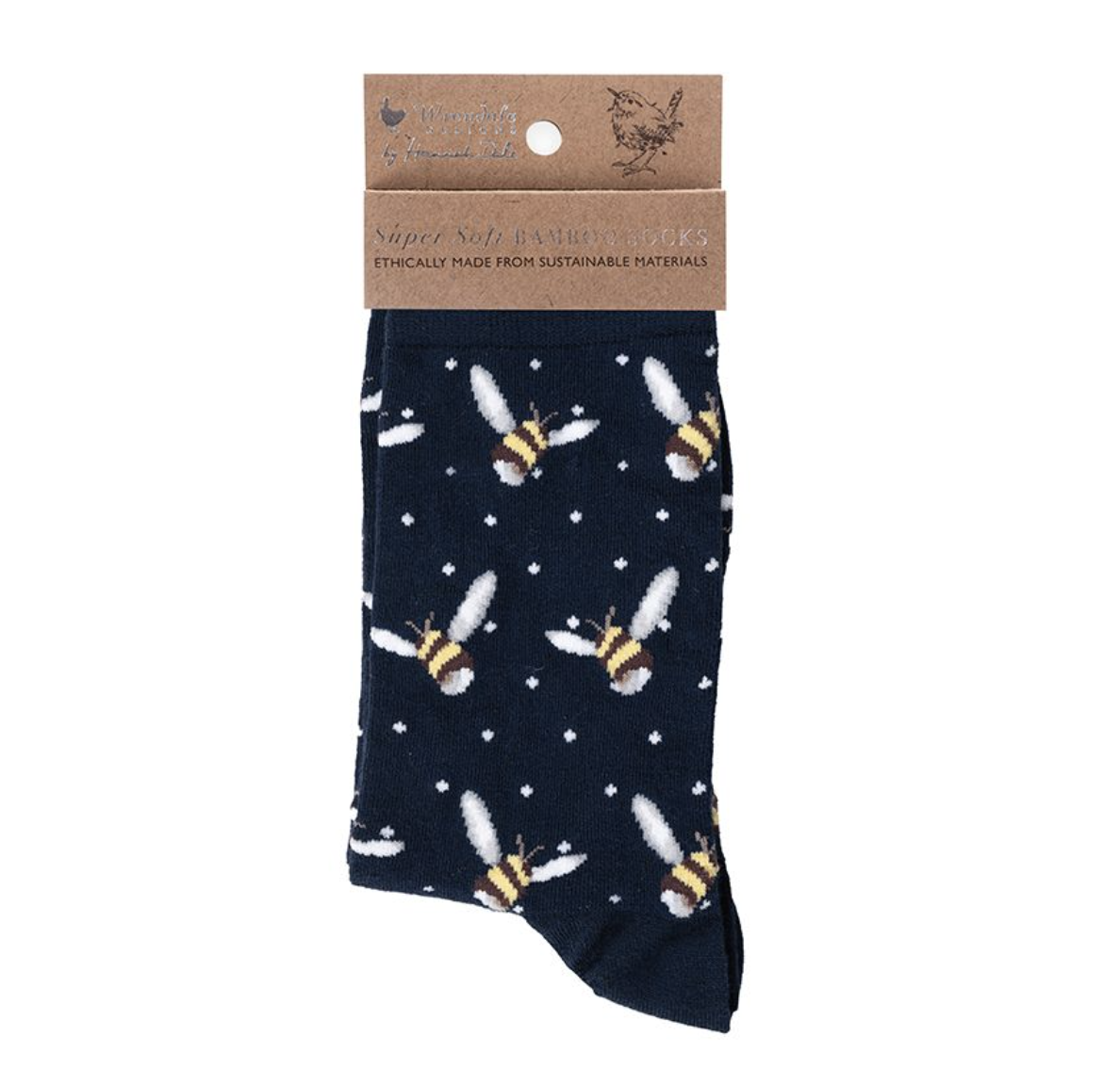 Wrendale 'Busy Bee' Socks (UK4-7)