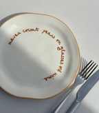 MAEGEN Statement Plate - 'never Count Years of Glasses of Wine.'