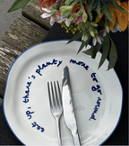 MAEGEN Statement Plate - 'eat Up There's Plenty More To Go Around.'