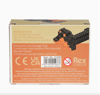Build Your Own Dog Model Brick Kit - Sausage Dog