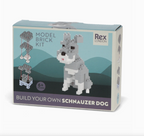 Build Your Own Dog Model Brick Kit - Schnauzer
