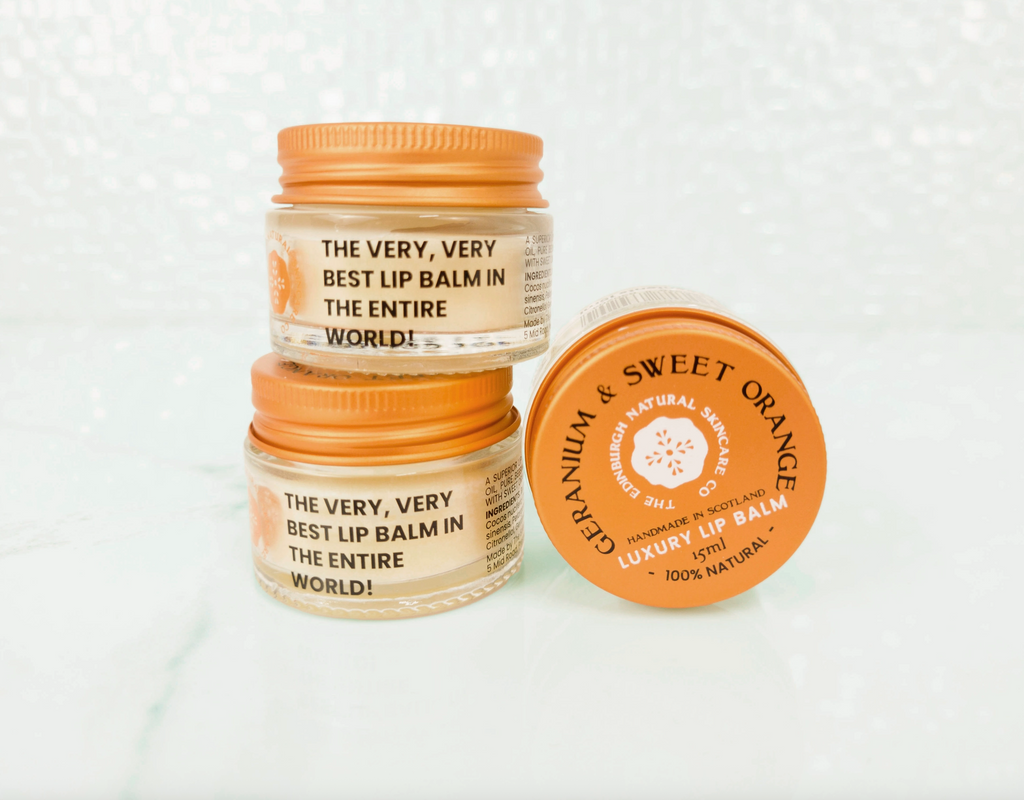 Geranium and Sweet Orange Luxury Lip Balm