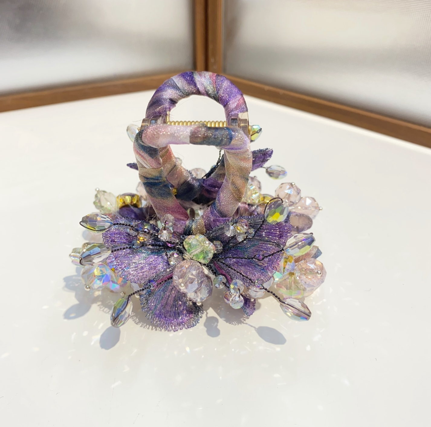 Crystal Claw Clip - 8CM - Butterfly