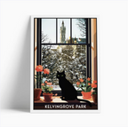 Illustrated print of Glasgow - A4 Size