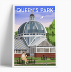 Illustrated print of Glasgow - A4 Size