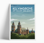 Illustrated print of Glasgow - A4 Size