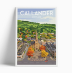 Illustrated print of Scotland - A4 Size