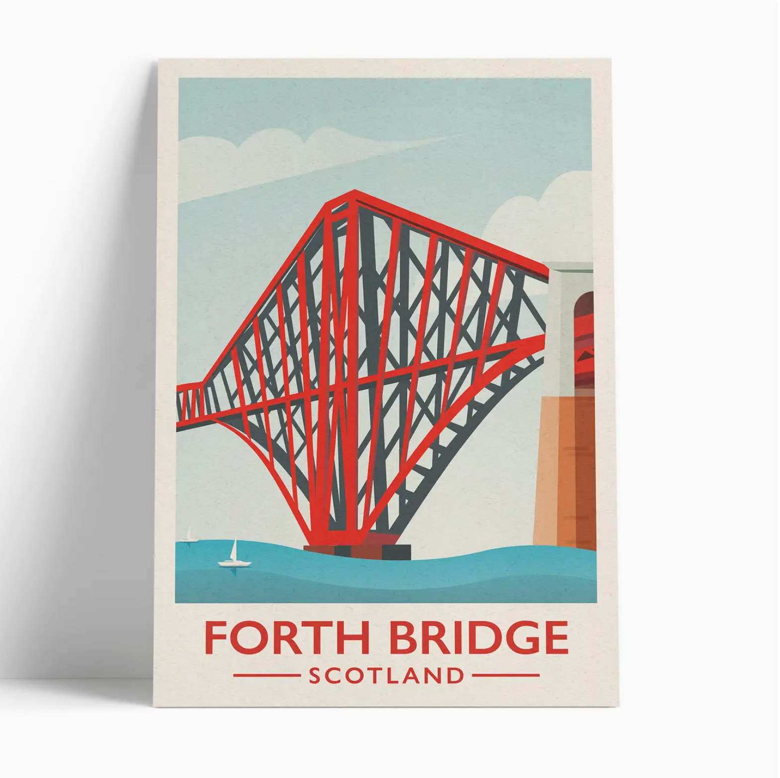 Illustrated print of Scotland - A4 Size
