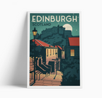 Illustrated print of Scotland - A4 Size