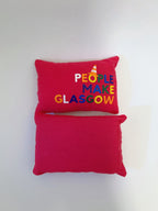 Fabric Handmade People Make Glasgow Pillow Fridge Magnet