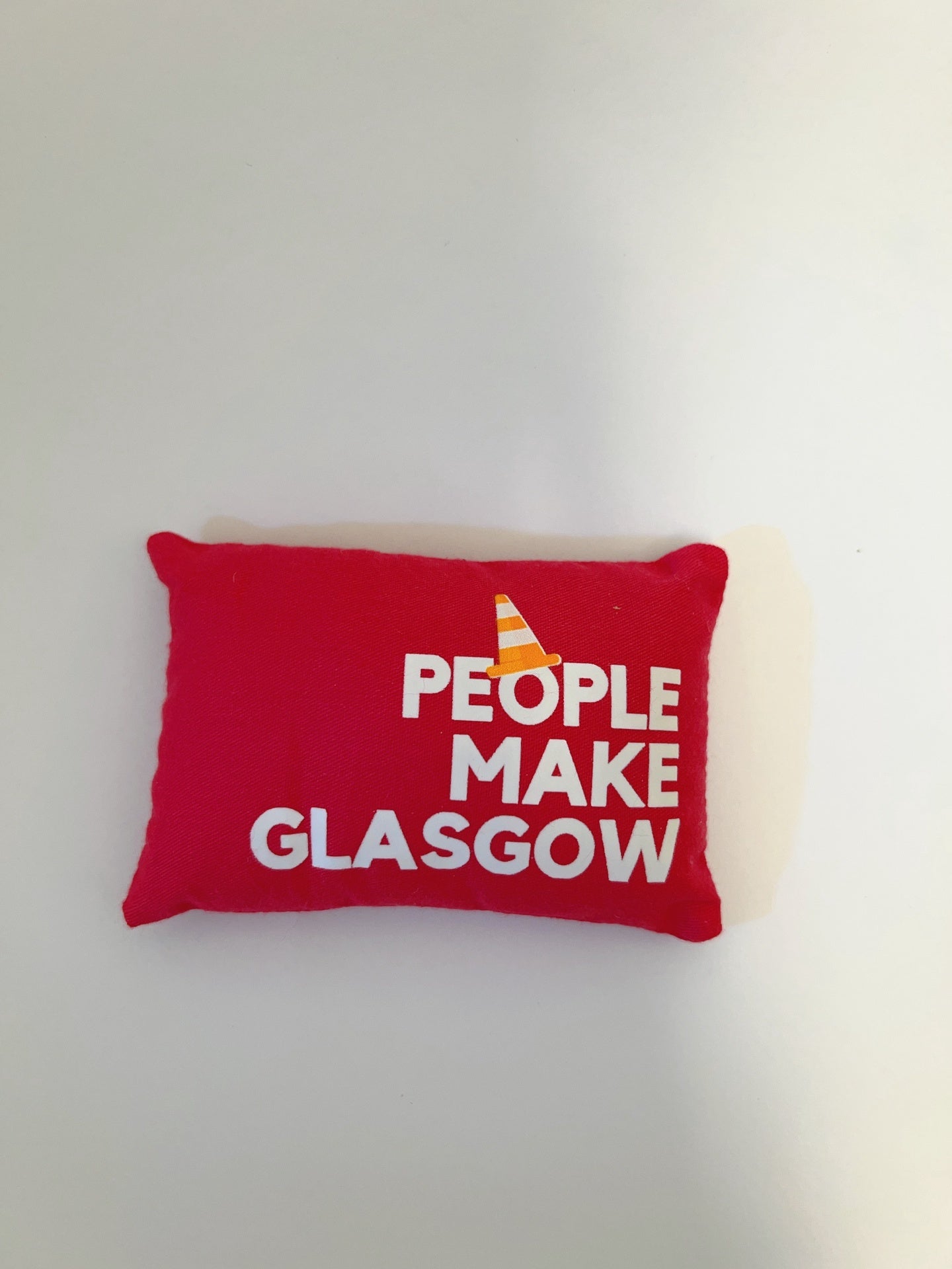 Fabric Handmade People Make Glasgow Pillow Fridge Magnet