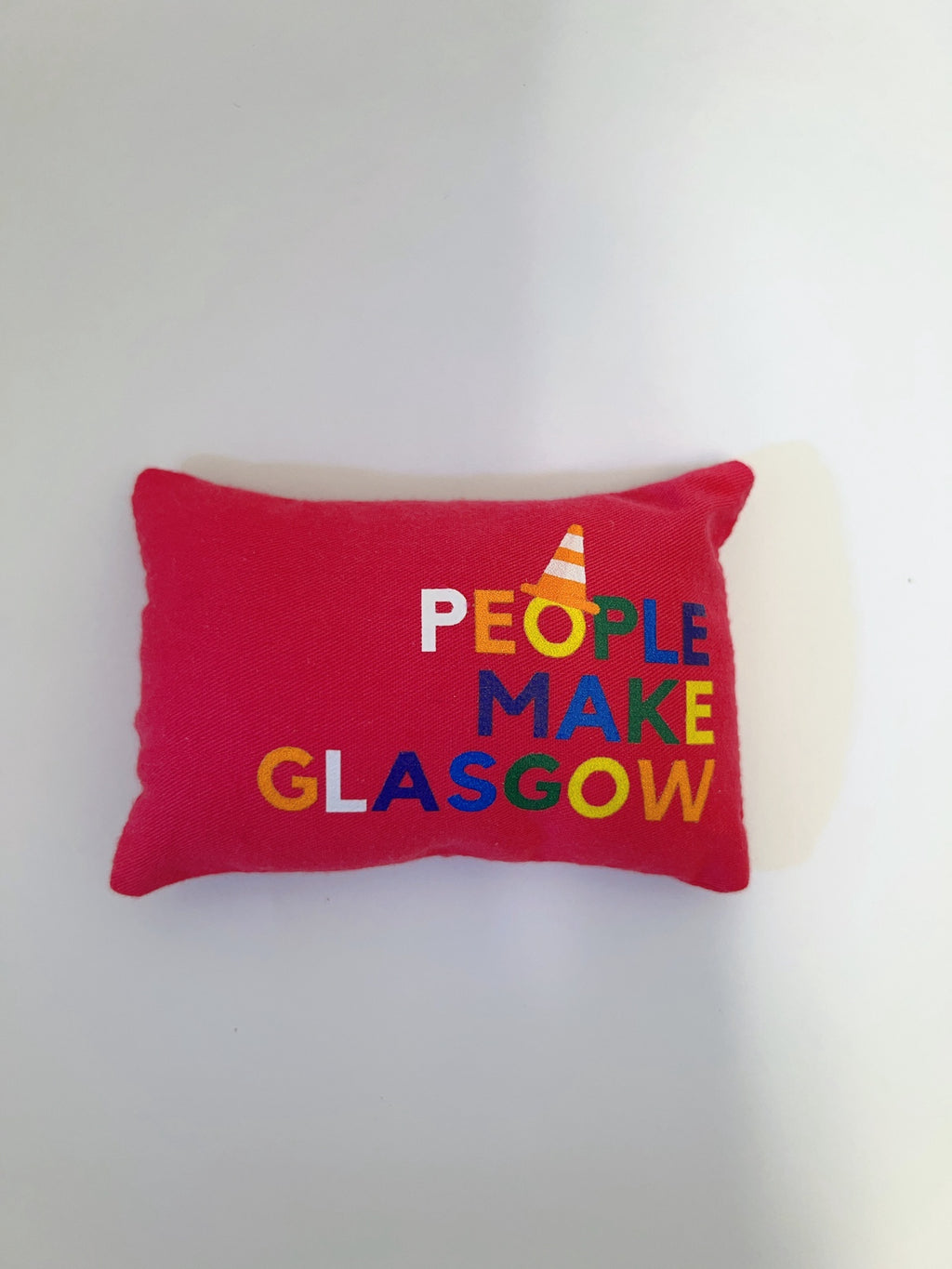 Fabric Handmade People Make Glasgow Pillow Fridge Magnet