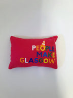 Fabric Handmade People Make Glasgow Pillow Fridge Magnet