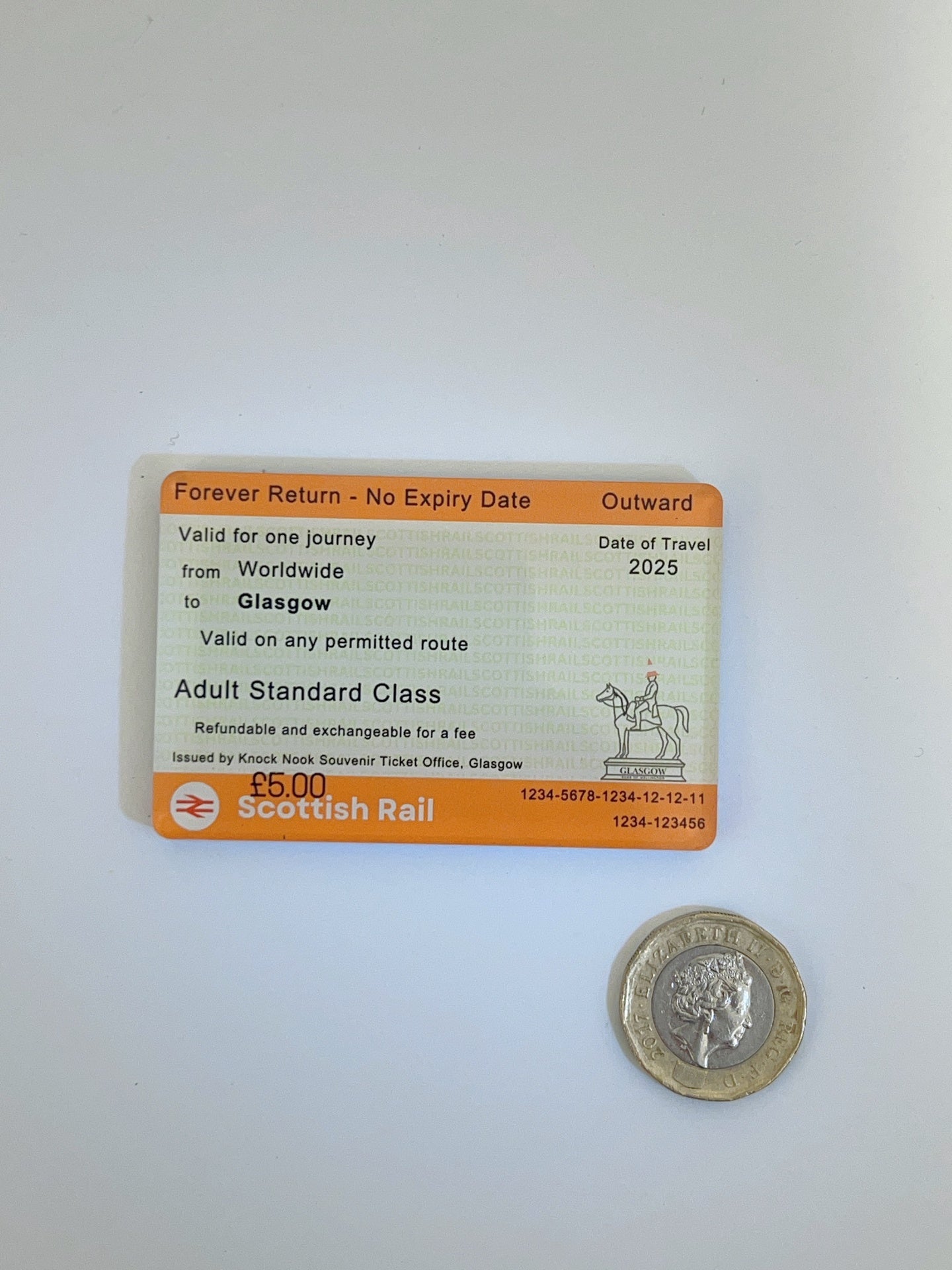 Knock Nook Produced Magnet - ScotRail Ticket