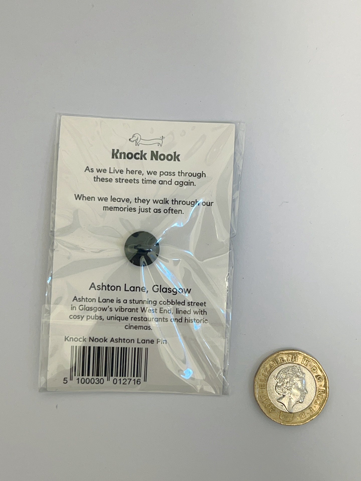 Knock Nook Ashton Enamel Pin