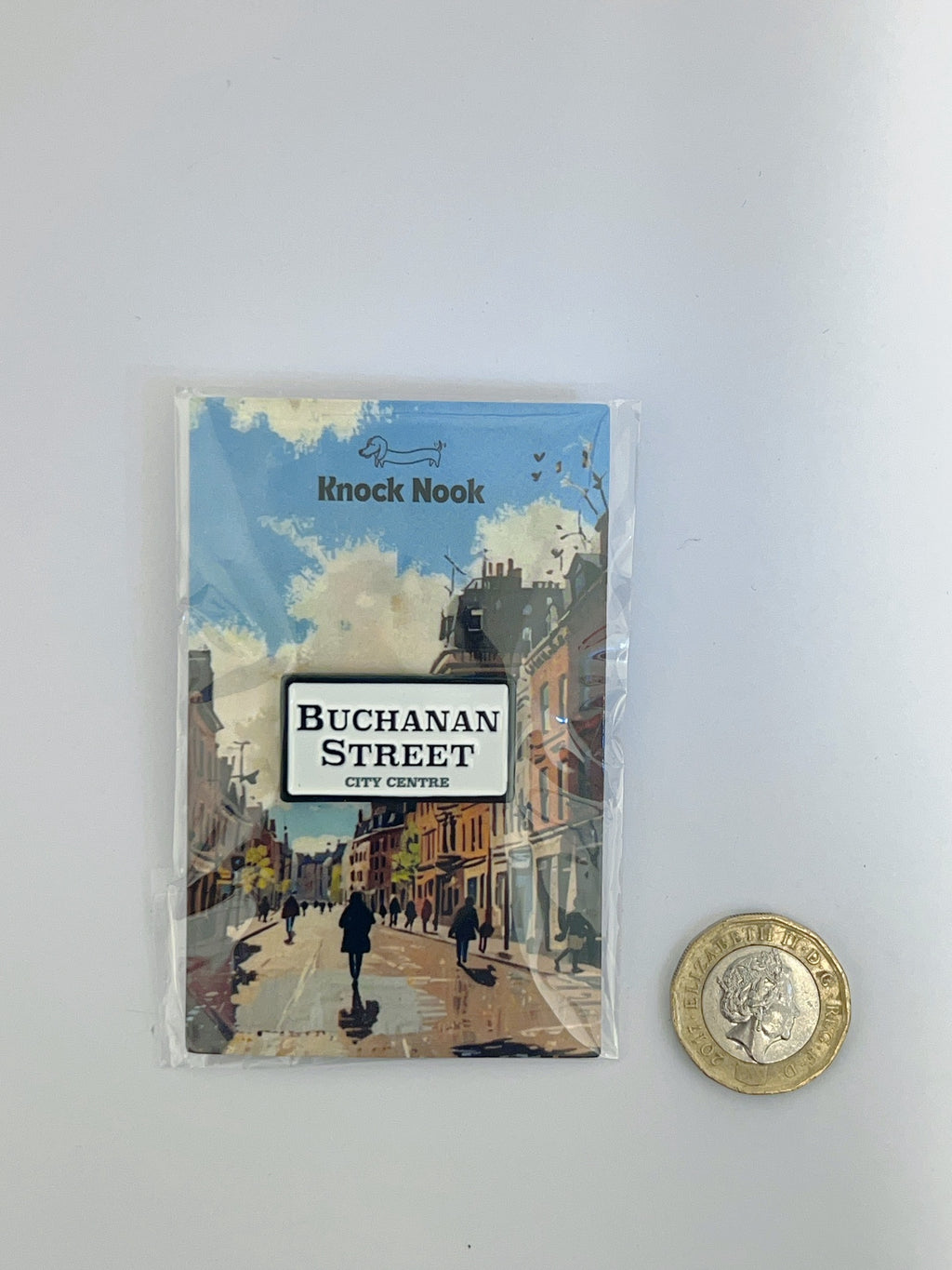 Knock Nook Buchanan Street Enamel Pin