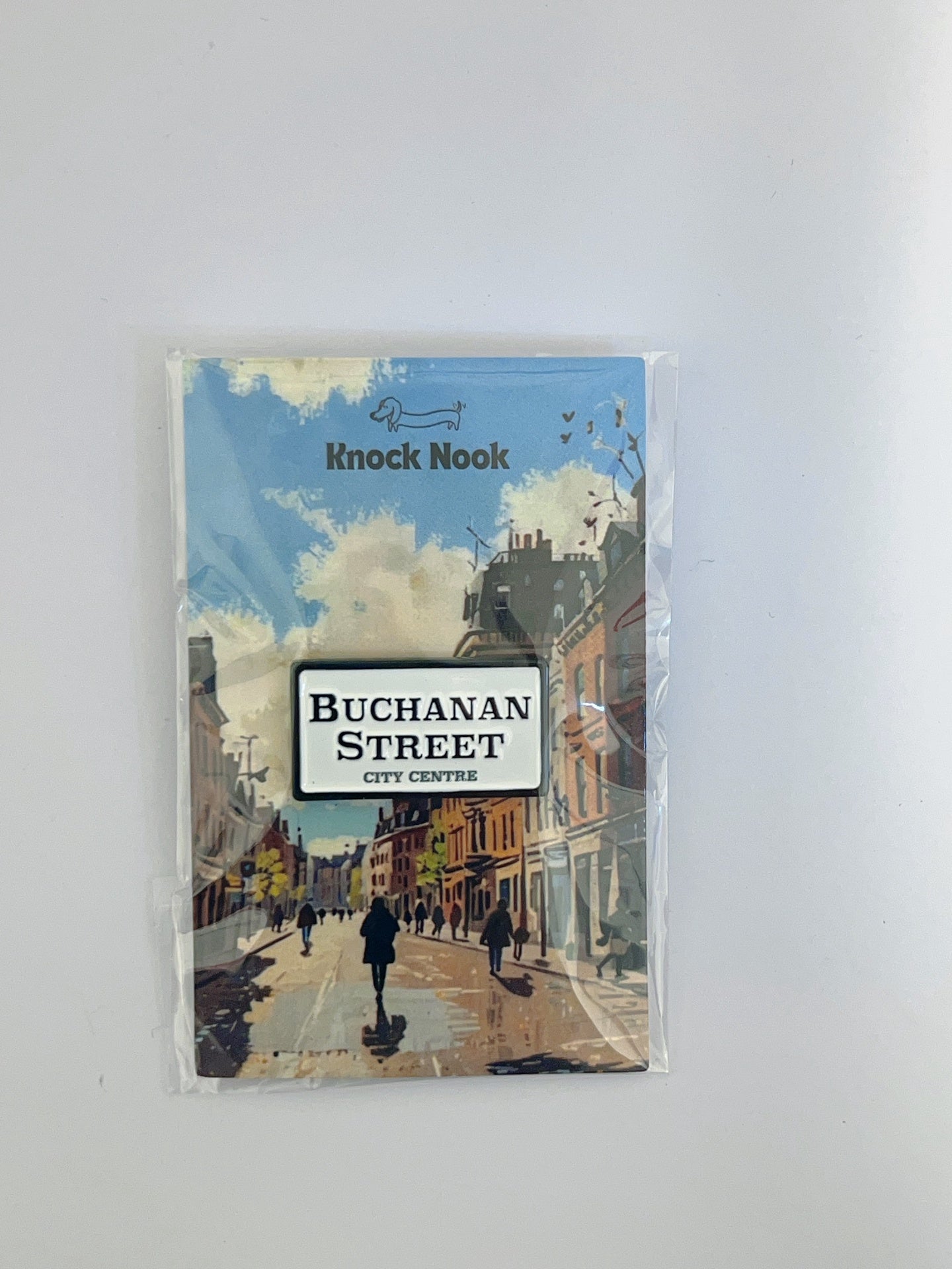 Knock Nook Buchanan Street Enamel Pin