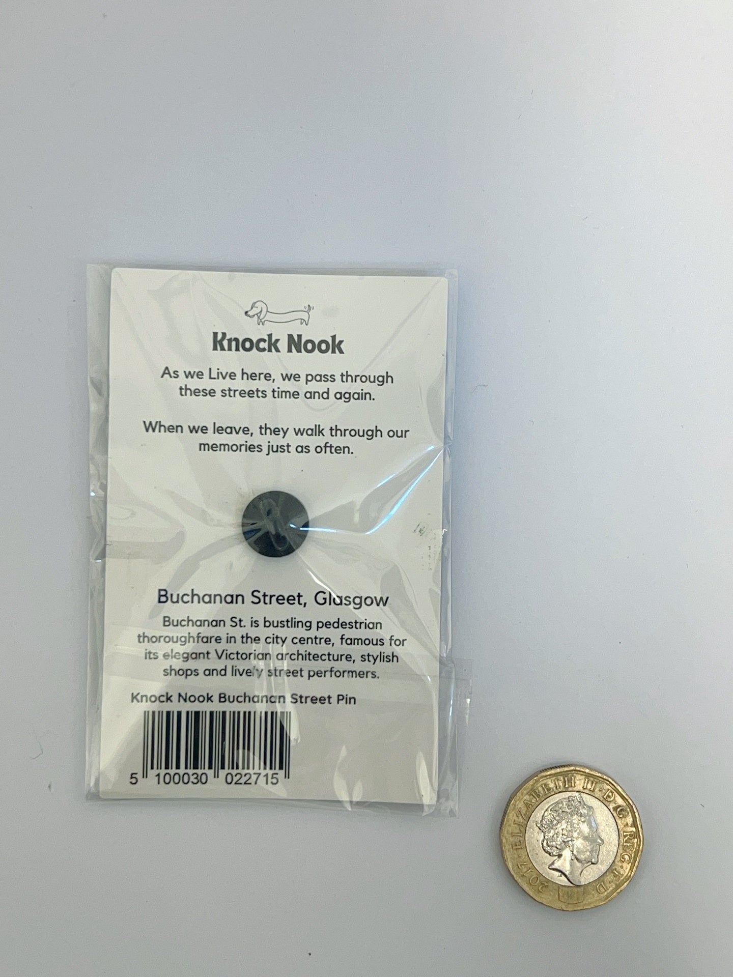 Knock Nook Buchanan Street Enamel Pin