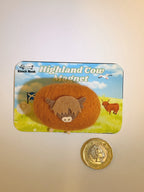 Knock Nook Produced - Handmade wool felt highland cow magnet