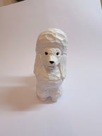 Wooden carving dog-L