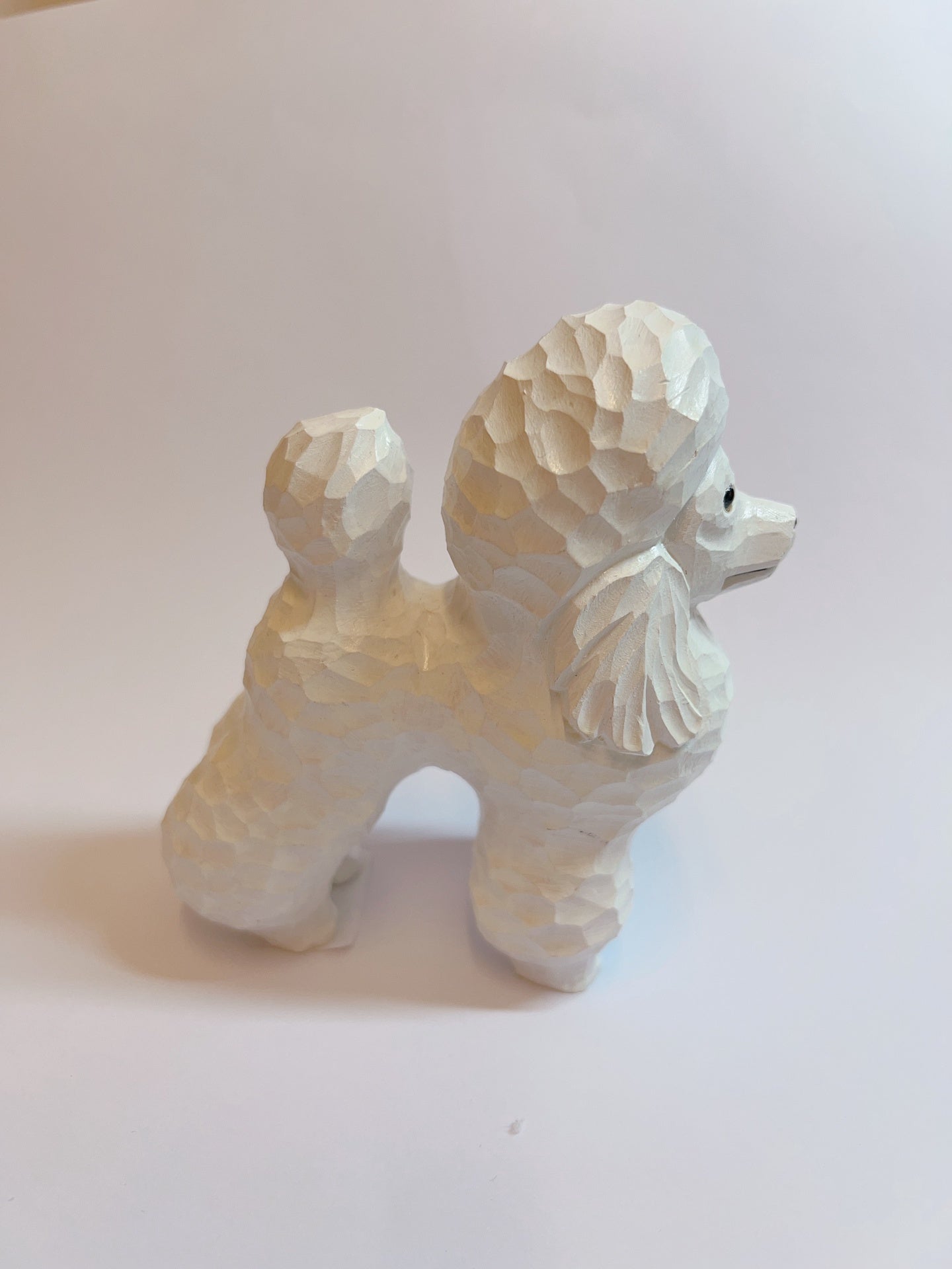 Wooden carving dog-L