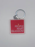 Knock Nook Original Design - ' People make Glasgow' Keychain