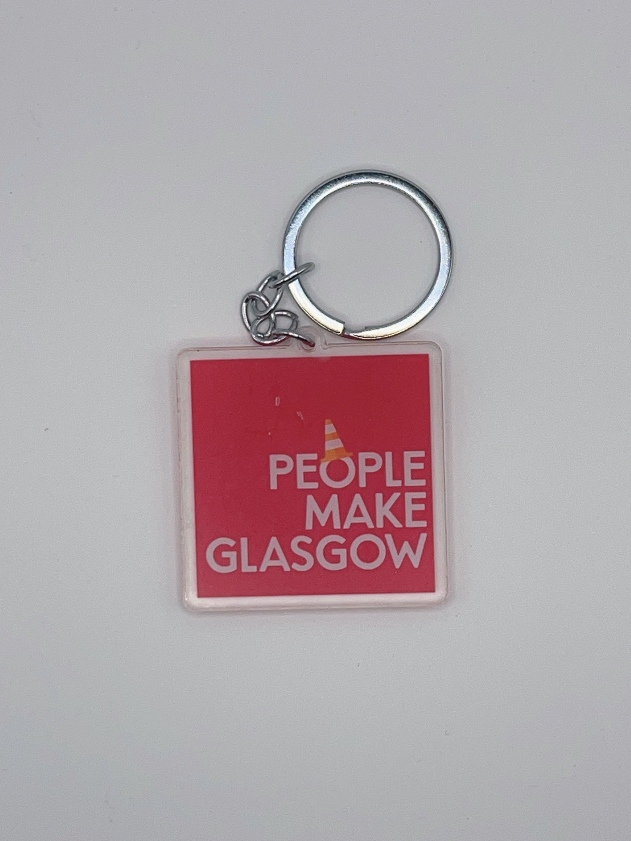 Knock Nook Original Design - ' People make Glasgow' Keychain