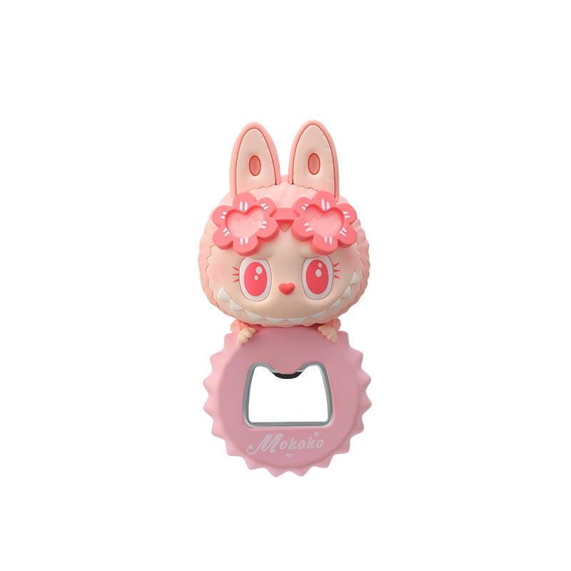 Pop Mart - Labubu - The Monsters - Mokoko -  Jump Into Summer Series Mokoko Bottle Opener Fridge Magnet - No return & refund & exchange - Resale