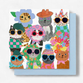 Cats in Hats Greeting Card